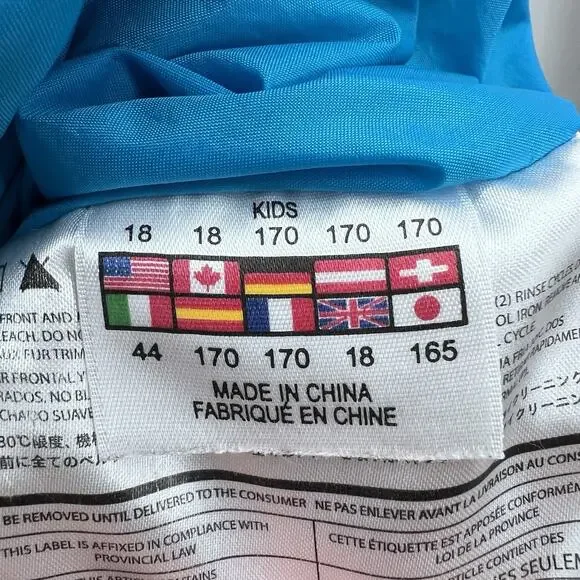 Spyder White & Multi-Colored Winter Snow Ski Jacket Girls Kids Size 18 - Picture 8 of 11